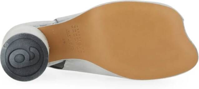 MM6 Maison Margiela Sandalen "Anatomic" Varnished Sandal in wit