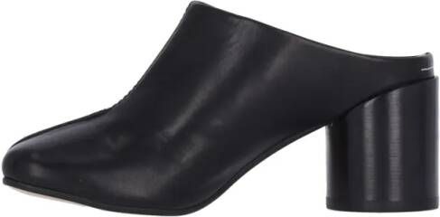 MM6 Maison Margiela Sandalen "Stitch-Out" Mules – Black in zwart