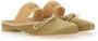 MM6 Maison Margiela Slip-On Ballerina Shoes With Decorative Bow in beige - Thumbnail 1