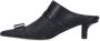MM6 Maison Margiela Slippers & Mules Buckle Mules – Black in zwart - Thumbnail 1