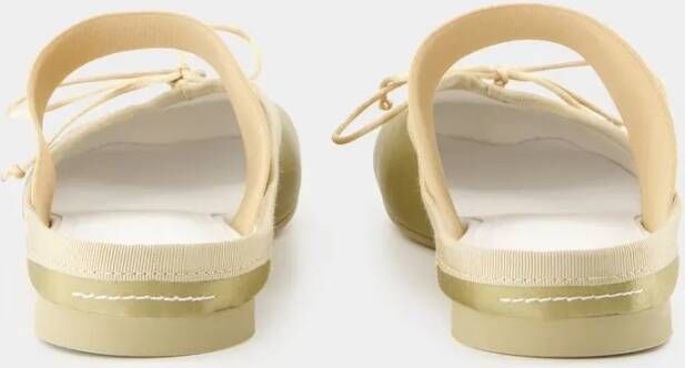 MM6 Maison Margiela Slippers & Mules With Decorative Bow Detail in geel