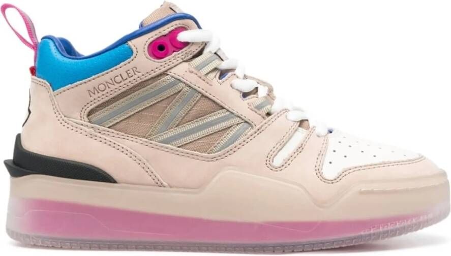 Moncler Multikleur Leren Sneakers met Logo Patch Meerkleurig Dames - Foto 2