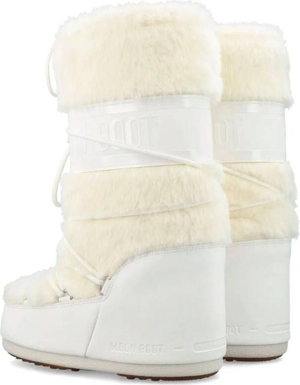Moonboot Boots & laarzen Moon Boot Mn Icon Faux Fur Boots Off White 80d1408 in wit