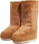 Moon boot Westerse Stijl Suède Geborduurde Laarzen Brown Dames - Thumbnail 2