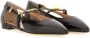 Moschino Leather Ballerina in zwart - Thumbnail 1