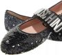 Moschino Loafers Degradè Sequins Ballerina in zwart - Thumbnail 2