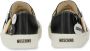 Moschino Low-Top Sneakers Black Leather Sneakers With Playful Pins in zwart - Thumbnail 1