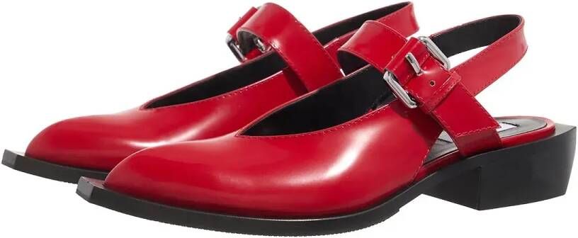 Moschino Sandalen Big Buckles in rood