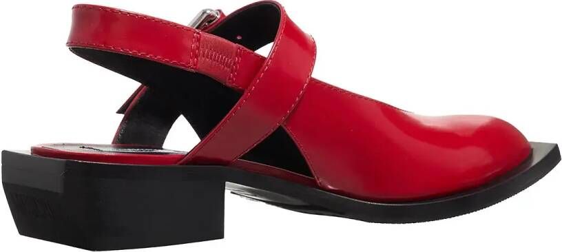 Moschino Sandalen Big Buckles in rood