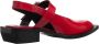 Moschino Sandalen Big Buckles in rood - Thumbnail 1