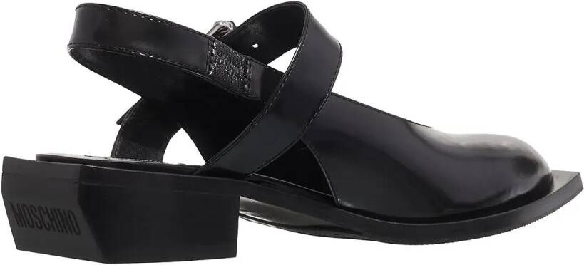Moschino Sandalen Big Buckles in zwart