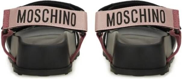 Moschino Sandalen Chunky Platform Sandals With Logo Strap in meerkleurig