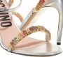 Moschino Sandalen Jewels Mini Lettering Sandals in zilver - Thumbnail 1