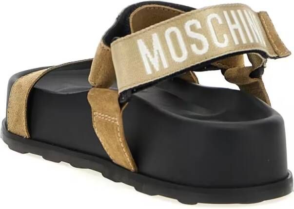 Moschino Sandalen Suede Sandals in zwart