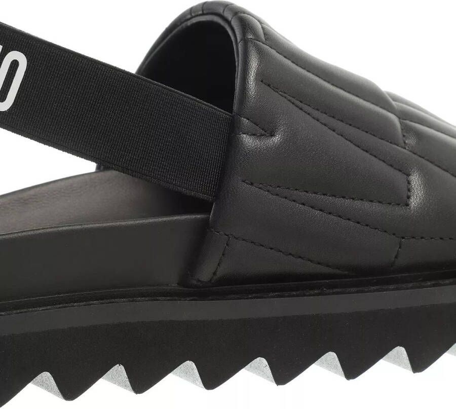 Moschino Slippers San Lod Fussbett50 Nappa in zwart