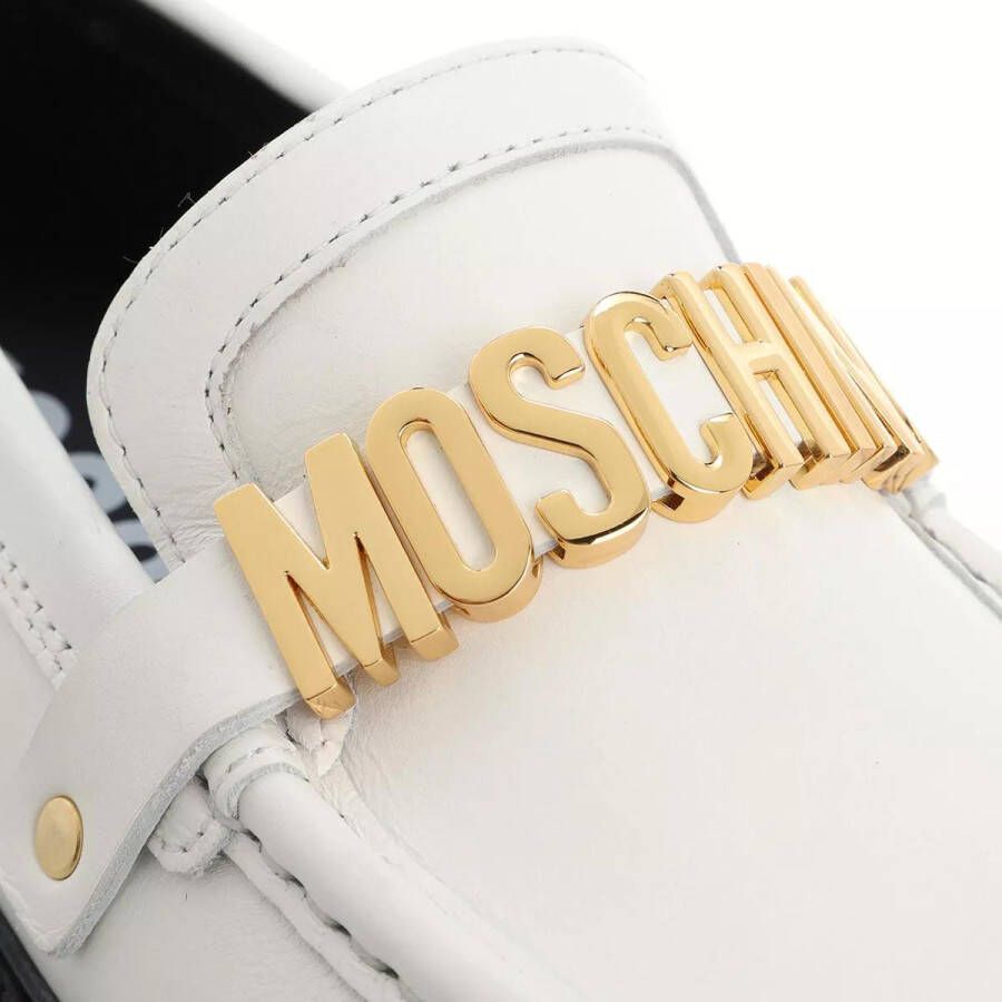 Moschino Sneakers Scarpad College25 Vitello in wit