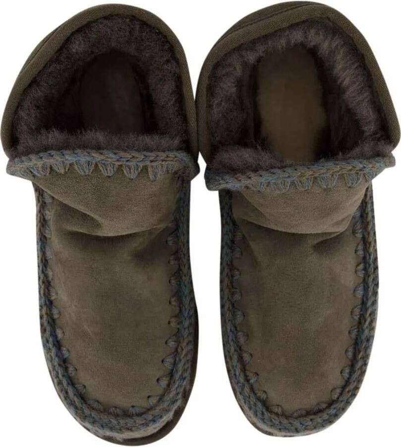 Mou Boots Dames Mini Eskimo Platform Boot in groen