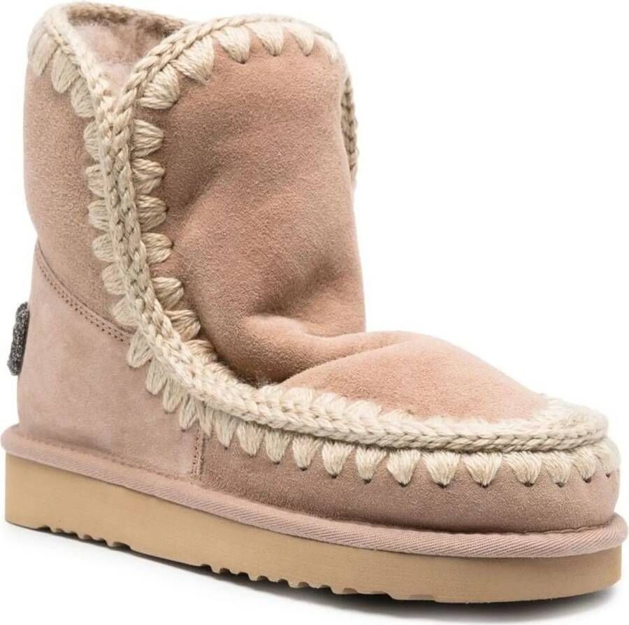 MOU Vachtlaarzen Dames Eskimo 18 Glitter Logo Maat: 36 Materiaal: Suède Kleur: Beige - Foto 14