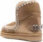 MOU Vachtlaarzen Dames Eskimo 18 Glitter Logo Maat: 39 Materiaal: Suède Kleur: Beige - Thumbnail 4