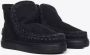 Mou Zwarte platte schoenen met ronde neus en ruwe wollen stiksels Black Dames - Thumbnail 2