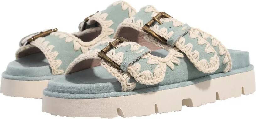 Mou Sandalen Bio Sandal Two Buckles in blauw