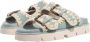 Mou Sandalen Bio Sandal Two Buckles in blauw - Thumbnail 1
