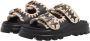 Mou Sandalen Eva One-Piece Slide Two-Buckle in zwart - Thumbnail 1