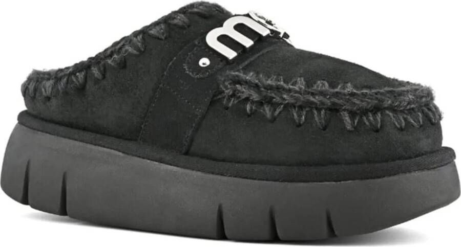 Mou Slippers & Mules Dames Bounce Clog Zwart in zwart