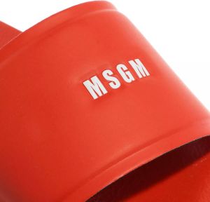 MSGM Sandalen Slides in red