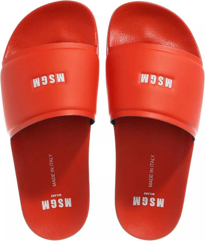 MSGM Sandalen Slides in rood