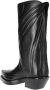 Mugler Puntige Leren Texaanse Laars met Metalen Logo Black Dames - Thumbnail 2