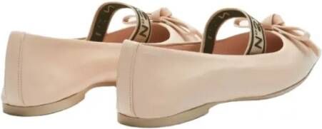 N°21 Leather Ballet Pumps in beige