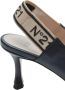 N°21 Sandalen Leather Slingback Pumps in zwart - Thumbnail 1