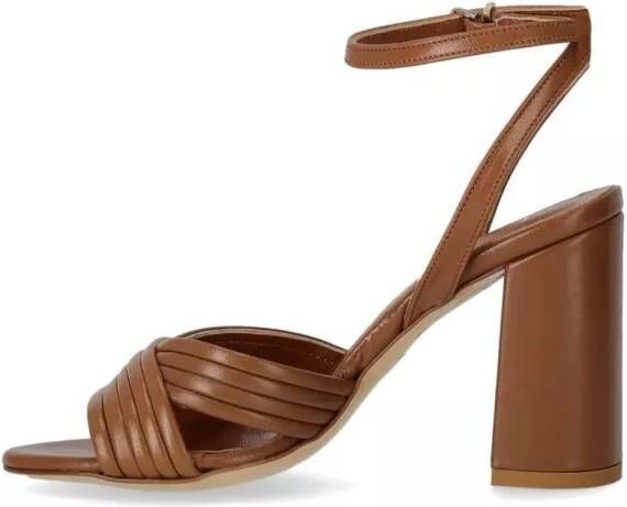 Ncub Sandalen Light Brown Heeled Sandal in bruin