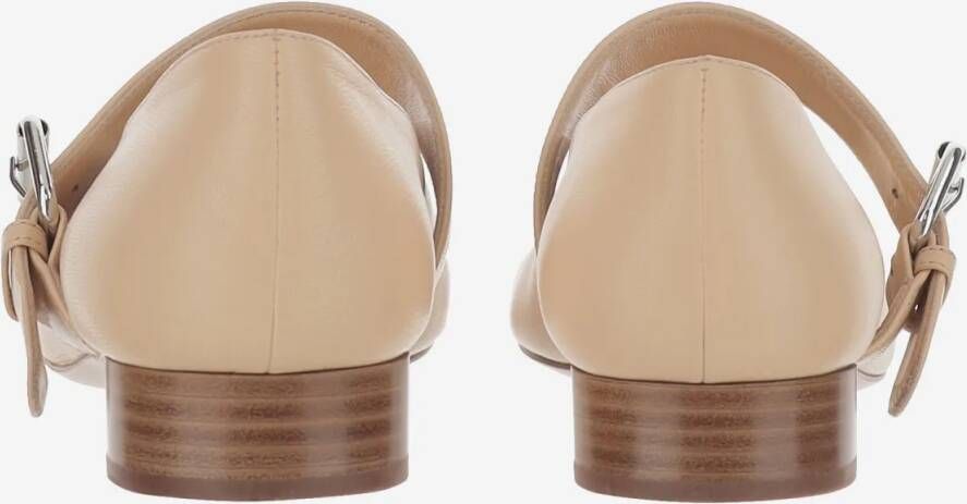 Niccolò Pasqualetti Ballerina Oblique Strap in beige