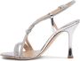 Ninalilou Sandalen Silver Leather Sandals With Delicate Embellishment in wit - Thumbnail 1