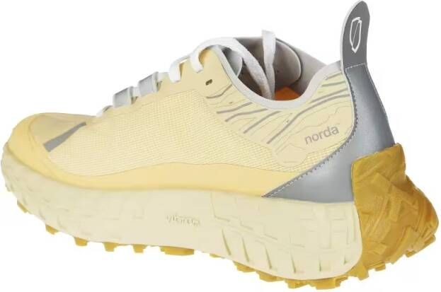Norda Low-Top Sneakers Breathable Mesh Sneakers With Contrasting Accents in geel