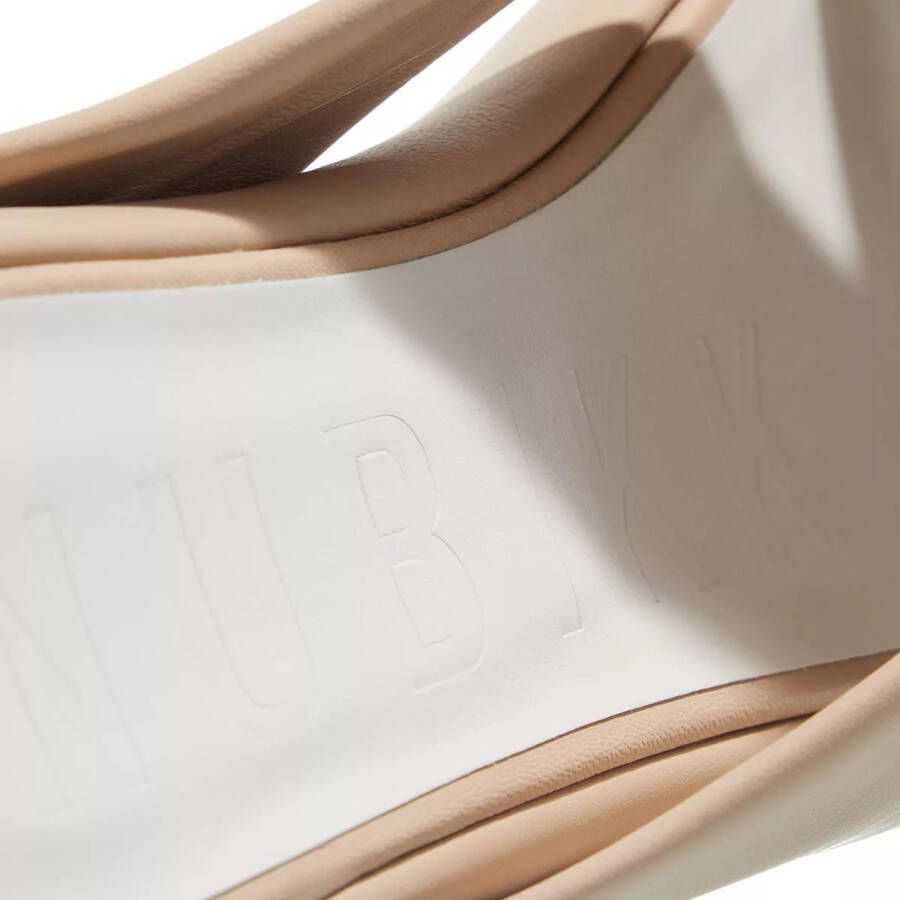 MM6 Maison Margiela Slippers & Mules Leather Mules in wit - Foto 2