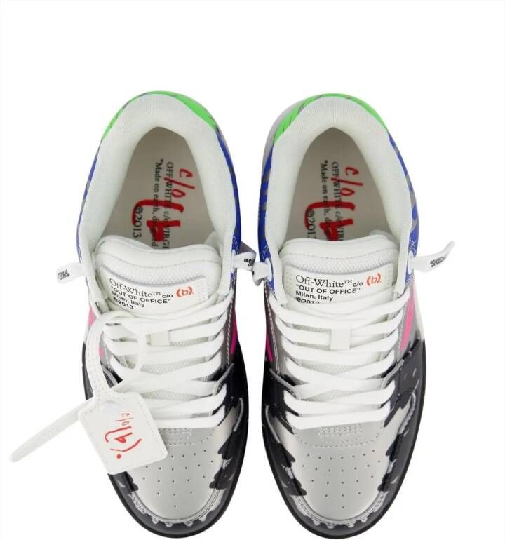 Off-White Low-Top Sneakers Dames OW X BSTROY "OOO" in staalgrijs