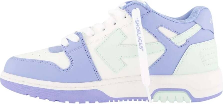 Off-White Low-Top Sneakers Out Of Office Sneakers Leather Blue in blauw