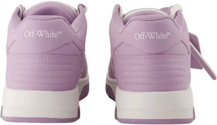 Off-White Low-Top Sneakers Out Of Office Sneakers Leather Purple in paars