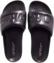 Off-White Slippers Bookish Leather Sponge Slider in zwart - Thumbnail 1