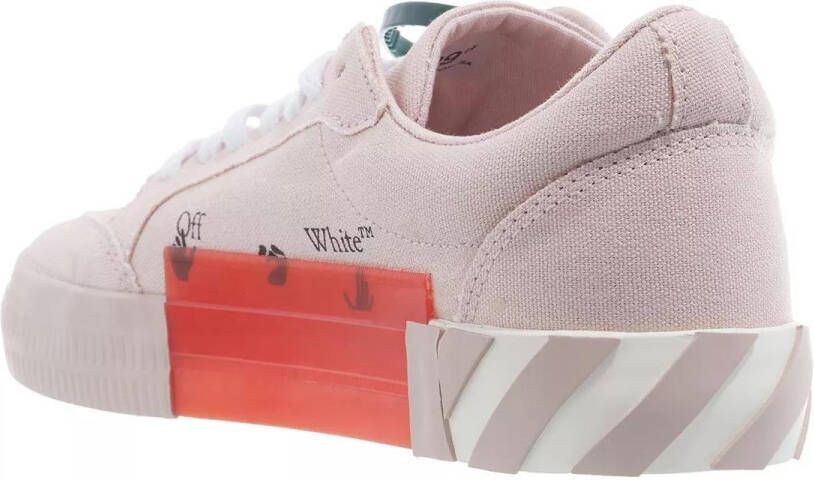 Off-White Sneakers Low Vulcanized Canvas in poeder roze