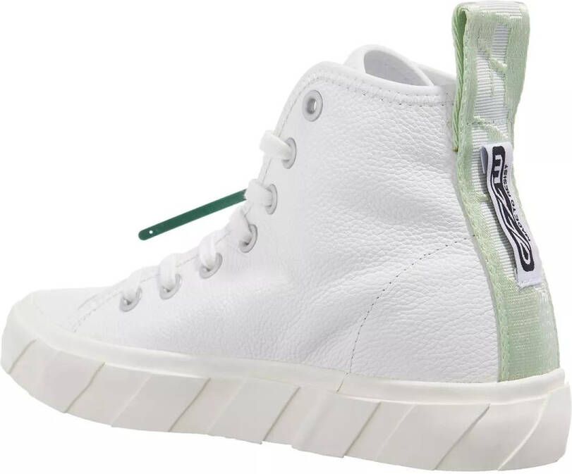 Off-White Sneakers Mid Top Vulcanized Leather in groen