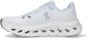 On Low-Top Sneakers White Sneakers With Blue Details And Logo Embroide in wit - Thumbnail 4