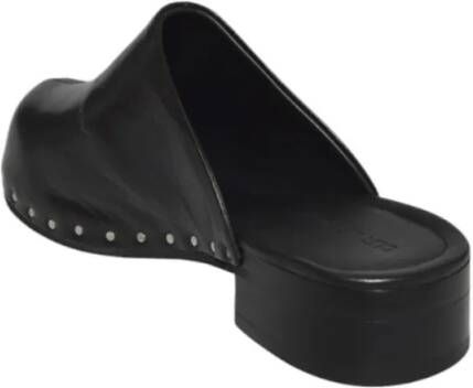 Our Legacy Slippers & Mules Naoto Black Leather Clog in zwart
