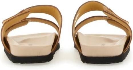 Palm Angels Sandalen Sandal With Logo in goud