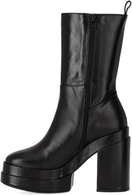 Paloma Barceló Enkellaarzen PALOMA BARCELÓ EROS SCHWARZE STIEFELETTE MIT ABSAT in zwart