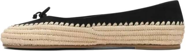 Paloma Barceló Comfort-Focused Ballerinas With Woven Jute Sole in beige