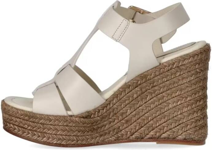 Paloma Barceló Sandalen Alison White Wedge Sandal in wit